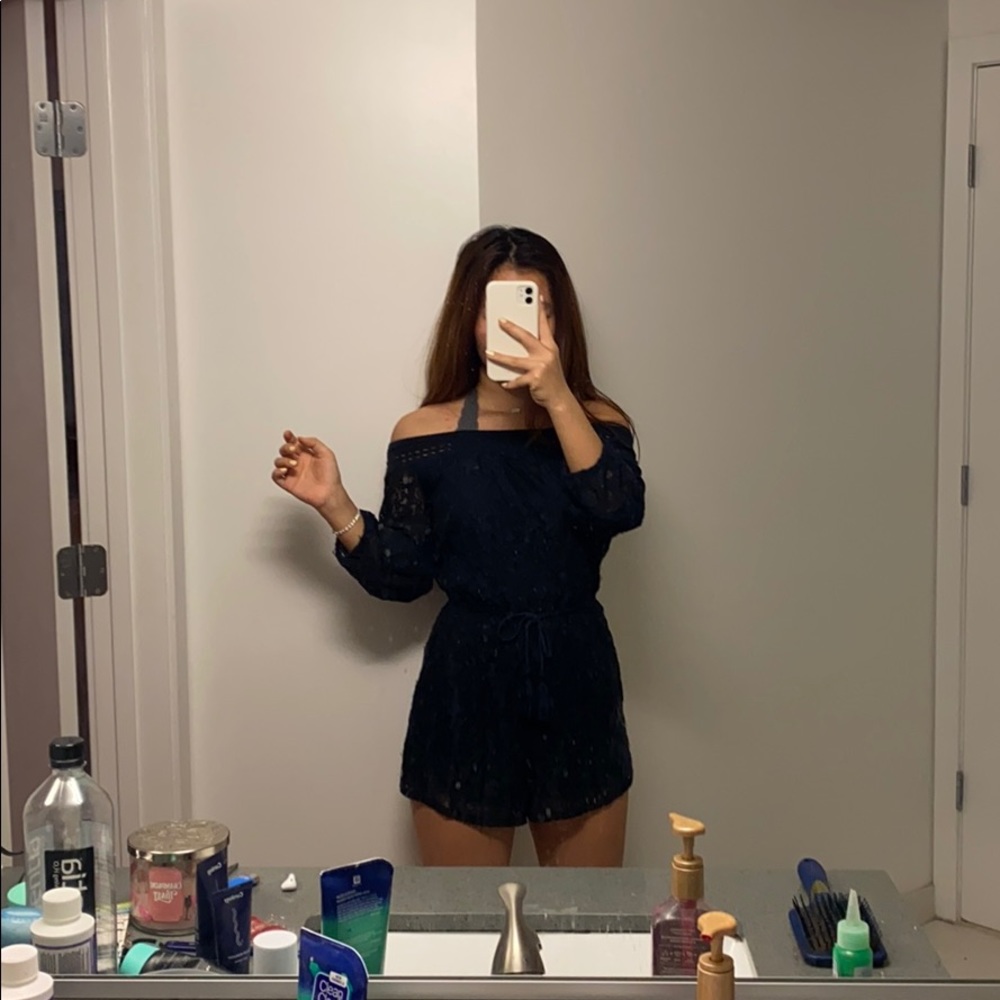 long-sleeve romper from hollister